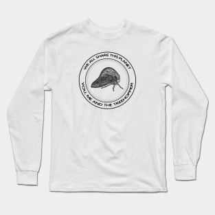 Treehopper - We All Share This Planet - insect on white Long Sleeve T-Shirt